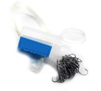 1050pcs Fish Hook with Line Tied for Carp Fishing Tackle Feeder Fishhook Steel Hooks with Machine Tied Line for Secure Hooking and High Penetration Speed (12#)