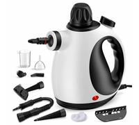 1050W Portable Steam Cleaner, 350ml Water Tank, 100°C+ Steam, with 9-piece Cleaning Set, Handheld Portable Steamer for Deep Cleaning, Multi-purpose House Cleaning, Home Use,White