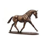 1056 Trotting Warmblood Cold Cast Bronze Finish by Harriet Glen