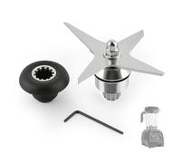 105733 Blade Replacement Parts for Vitamix 750 7500 5300 VM0185 VM0185A V1200 A2500 Blender Wet Blade Assembly with Wrench and Drive Socket Compatible with 64 oz Low Profile Container