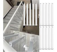 105cm (41.3in) Adjustable Stair Railing Kit - 15 Pack 270° Internal il Support with Flat Base & Screw Kit for Safety & Stability at Home