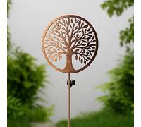 105cm Tree of Life Solar Stake Light - Auto On/Off Dusk to Dawn LED Garden Light - Decorative Outdoor Solar Powered Lawn Ornament - Weatherproof Stake for Patio, Garden Bed & Pathway Illumination
