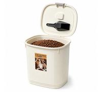 Thrink 10.5 Litres Premium Pet Food Storage Container, Stackable Airtight Dog Birds & Cat Food Bin with Scoop, Secure Latch & Treats Storage
