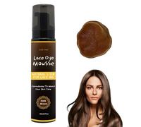 105ml Lace Tint Mousse, Brown Wig Melting Spray, Quick-Drying Coloured Hair Mousse For Wig Lace, Lace Melting Spray For Natural Hairline On Front Wigs, Toupees And Hairpieces (Dark Brown)