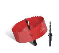105mm HSS Bi-Metal Hole Saw for Wood & Metal | Fast & Smooth Cutting, Multiple Sizes, Bi-Metal HSS, Wood Plastic Use