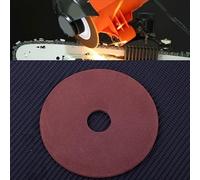 105mm Non-Woven Ceramic Grinding Wheel Disc for Chainsaw Sharpening, Fits 3/8" Pitch & 325 Chain, Compatible with Petrol Saw and Mill Chain Grinders