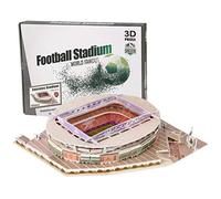 105pcs 3d Jigsaw Puzzle, Classic Football Stadium Puzzle Cultivation Ability Easy to Assemble 3d Paper Model Building Puzzle Kit 30x4x22.5cm for Children Football Fans