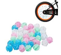 105Pcs Bike Spoke Beads,Colorful Bicycle Wheel Spoke Beads Plastic Clip Beads Spoke Decoration Bike Wheel Spoke Decorations for Kids Children Bikes