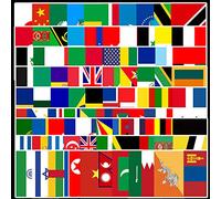 105Pcs Country Flag National Flag Stickers Water Bottles Laptop Phone Skateboard Car Computer Flags of The World Stickers Vinyl Waterproof Aesthetic Stickers Pack for Teens Kids Adults Children
