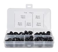 105Pcs Rubber Grommet Assortment Kit Electrical Gasket Rings Wiring Plumbing Protective Coil with Storage Box for Automotive Marine Home DIY Projects