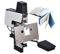 106 Electric Auto Rapid Stapler Binder 2-40 Sheets Heavy Duty Flat and Saddle Stitch Binding Machine, Dual-purpose Stapler with Pedal, Suitable for 23/6, 23/8, 66/6, 66/8 Staple (Single Head),110V