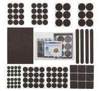 106 Piece Mixed Pack Non-Slip Self Adhesive Sticky Multi Use Felt Pads