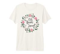 106 Years Loved Men Women Floral 106 Year Old 106th Birthday Premium T-Shirt