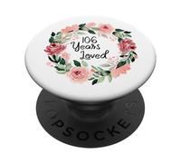 106 Years Loved Women Men 106 Years Old 106th Birthday PopSockets Adhesive PopGrip