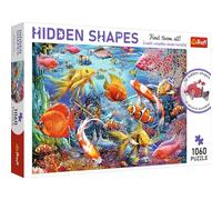 1060 Piece Hidden Shape Jigsaw Puzzle - Underwater Ocean Scene with 10 Secret Images to Discover - Large 68 x 48 cm Puzzle for Adults & Teens - Challenging Gift Idea for Puzzle Lovers