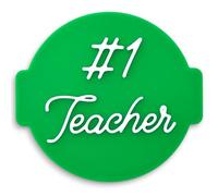 1066 Factory #1 Teacher Embosser Stamp for Icing, Fondant, Frosting, Sugar Paste, Cupcake, Cake, Cookie, Baking, Decoration