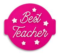 1066 Factory Best Teacher Embosser Stamp for Icing, Fondant, Frosting, Sugar Paste, Cupcake, Cake, Cookie, Baking, Decoration