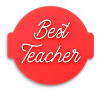 1066 Factory Best Teacher Embosser Stamp for Icing, Fondant, Frosting, Sugar Paste, Cupcake, Cake, Cookie, Baking, Decoration