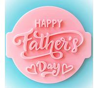 1066 Factory 'Fathers Day' Embosser Stamp for Icing Fondant Frosting Sugar Paste Cupcake Cake Cookie Baking Decoration (Pattern 4)