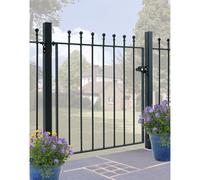 Burbage Iron Craft Mana Ball Top Metal Garden Gate 1067mm Gap X 915mm High Mazp05/5
