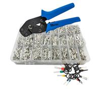 1069pcs Automotive Male & Female Connector Electrical Crimp Terminal Pins Set, Crimp Pliers & De-Pinning Tool - 1/1.5/1.8/2.2/2.8/3.5mm for Auto Vehicle Car Motorbike Motorhome Camper Van Plug