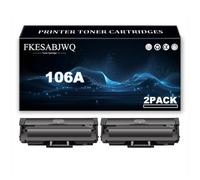106A Toner Cartridge for HP 107a 107w 107r 135a 135w 137fnw Printer | W1106A Toner Cartridges Replacement | High Yield | 1500 Pages,Black-2 Pack