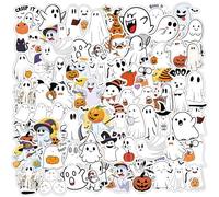 106PCS Halloween Ghost Stickers, Decorative Stickers for Travel Case, Laptop, Calendars, Scrapbook, Suitcase, Notebooks, Journal