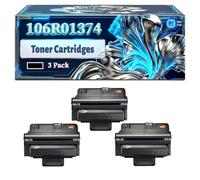 106R01374 Toner Cartridges Compatible for Xerox Phaser 3250 3250D 3250VDN Printers, With Chip Large Capacity 6000 Pages (3 Pack Black)