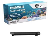 106R01436 Toner Cartridges Compatible for Xerox Phaser 7500DX 7500DT 7500N Printers, High-Definition Printing Effect with Chip, 29800 Pages (1 Pack Black)