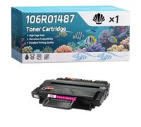 106R01487 Toner Cartridge Compatible for Xerox WorkCentre 3210 WorkCentre 3220 Printers, High-Definition Printing Effect with Chip, 5100 Pages (1 Pack Black)
