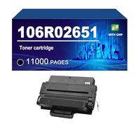106R02651 Toner Cartridge Compatible For Xerox WorKCentre 3315 3325 3325DN 3325DNI Printers,Black-11000 pages