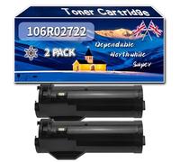 106R02722 Toner Cartridge Compatible for Xerox Phaser 3610 DN Phaser 3610 DNM Printers, High-Definition Printing Effect with Chip, 14100 Pages (2-Pack Black)
