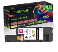 106R02759 Compatible for Xerox Toner Cartridges with Chip WC 6025 WC 6027 WorkCentre 6025 WorkCentre Printers (1 Pack Magenta)