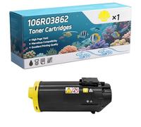 106R03862 Toner Cartridges Compatible for Xerox VersaLink C500 C500DN C500DNW Printers, High-Definition Printing Effect with Chip, 6000 Pages (1 Pack Yellow)