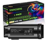 106R03896 Compatible for Xerox Toner Cartridge with Chip VersaLInk C600 C600DN C600N C605 C605X Printers (1 Pack Black)