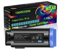 106R03896 Compatible for Xerox Toner Cartridge with Chip VersaLInk C600 C600DN C600N C605 C605X Printers (1 Pack Cyan)
