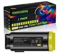 106R03896 Compatible for Xerox Toner Cartridge with Chip VersaLInk C600 C600DN C600N C605 C605X Printers (1 Pack Yellow)
