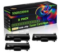 106R03944 Compatible for Xerox Toner Cartridge with Chip VersaLink B600 B605S B610 B615X B600DN Printers (3 Pack Black)