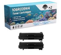 106R03944 Toner Cartridges Compatible for Xerox VersaLink B600 B600DN B605 B605S B610 B615 Printers, High-Definition Printing Effect with Chip, 48000 Pages (2-Pack Black)