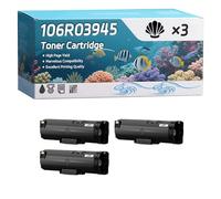 106R03945 Toner Cartridge Compatible for Xerox VersaLink B600DN B605S B605X B605XL B610DN B615X Printers, High-Definition Printing Effect with Chip, 56700 Pages (3 Pack Black)