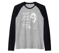 107 Days Kamala Portrait Raglan Baseball Tee