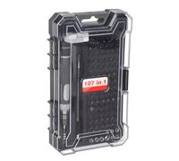 107 in 1 Alloy Steel Screwdriver Set with for Precision Bits for Home Repair, Telescopic Extension Pole & 360° Rotating Hose, Compatible with Watches Cameras TVs Computers Mobile Phones - Gray