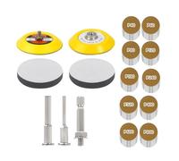 107 Pieces 3" Gold Sanding Discs with Hooks and Sandpaper 40-800mm for Polished Woodworking