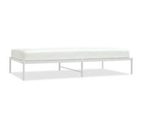 (107 x 203 cm, without headboard) vidaXL Metal Bed Frame with Headboard Bedroom Metal Platform Bed Base Bedstead