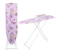 107 x 30 cm Ironing Board, Medium Folding Ironing Board, Space Saver Ironing Boards, Lightweight Non Slip Iron Boards for Home, Household, Office, Bathroom (Purple)