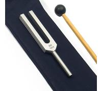 1074 Unweighted Solfeggio Chime Frequency Tuning Fork for Healing with Carry Bag and Striker - Sound Healing, Biofield Harmonization - Sound Healing Instruments, Sound Therapy Tools, Biofield | Silver