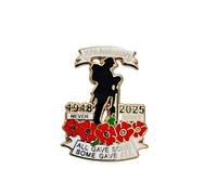 107th Anniversary Red Poppies Badges Pins Military Army Veteran Solider Never Forget Remembrance Day Brooch