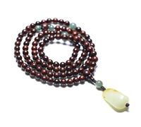 108 Bead Red Sandalwood Jade Buddhist Prayer Bracelet 6mm 8mm Handmade Meditation Beads Minimalist Jewelry Gift (Wristband, Love)