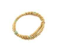 京都あさひ屋 108 beads Bodhi tree wood Red Agate Bracelet Japanese Juzu Prayer beads Asian Rosary Mala Beads Handmade Gifts Wood Bracelet for Men&Women (green jadeite)
