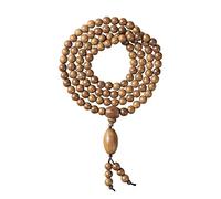 108 Beads Natural Mountain Parker Wood Buddhist Buddha Bracelet, Wooden Rosary Beads, Zen Beads, Simple Retro 12Mm Multilayer Bracelet Necklace Women Men Meditation Prayer Bead Mala Gift ui